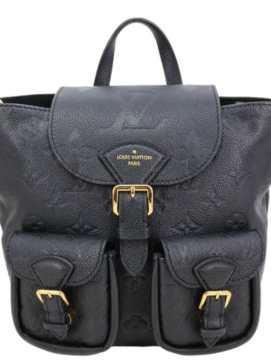 Louis Vuitton  Backup Monogram Empreinte Leather Backpack Black main image 5